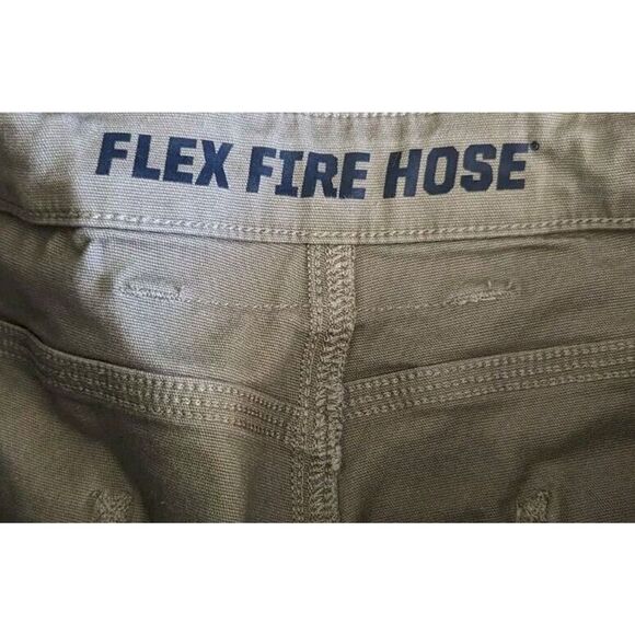 Duluth Trading Shorts Men’s 42 Flex Fire Hose 11” Inseam Cargo Brown Stretch 454 - Picture 7 of 9